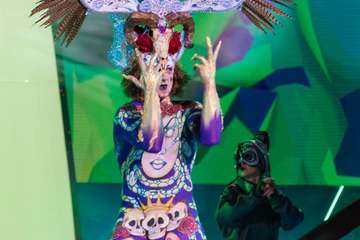 Concurso de maquillaje corporal del Carnaval de Las Palmas de GC (Foto Antonio Rico)
